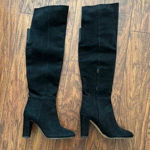 Halogen Black Over the Knee Boots (Petite Friendly)
